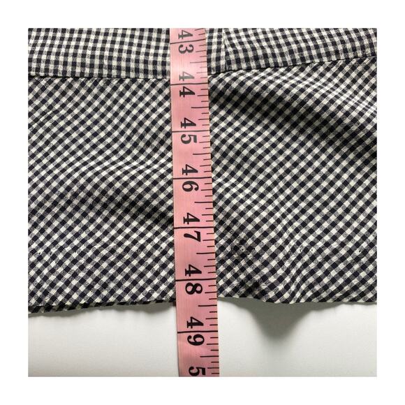 Talbots Gingham Maxi Dress Size 6 Black White Sleeveless Made in USA - Picture 8 of 9